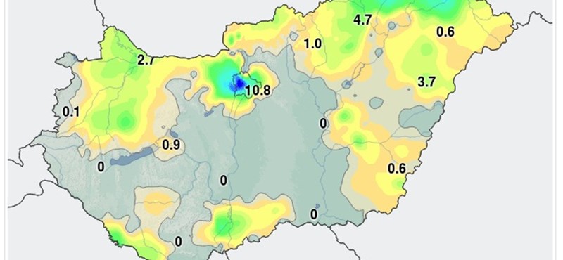 időjárás térkép Időjárás: Térkép: Budapest elveszett   HVG.hu időjárás térkép