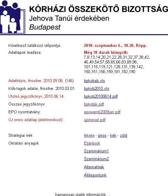 Pár napja még ez volt látható a weboldalon.