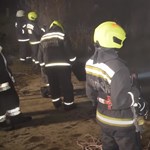 A video was made of how firefighters pulled out a car that was sliding towards the Danube