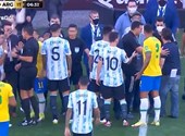 El partido clasificatorio para el Mundial Brasil-Argentina se detuvo en medio de impresionantes escenas