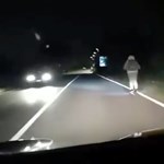 It was videotaped at 80 mph and even preceded by an electric scooter.