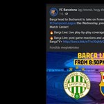 Barcelona shook the slap: posted on Facebook that they were going to Bucharest