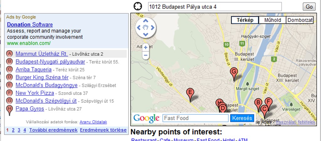 Google Terkep Budapest