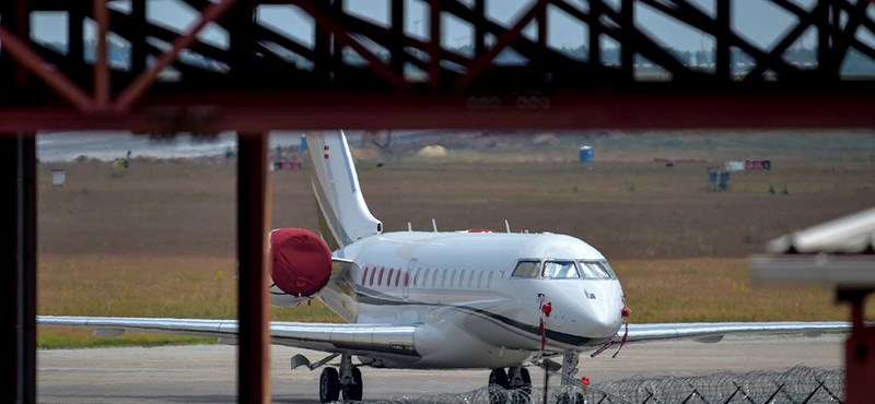 The NER plane returned from the Maldives at dawn.